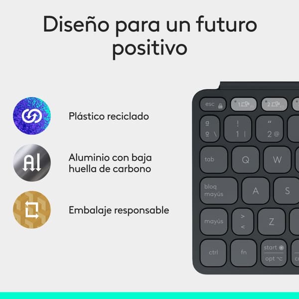 Tastatur Logitech 920-012973 Grafit Spansk QWERTY