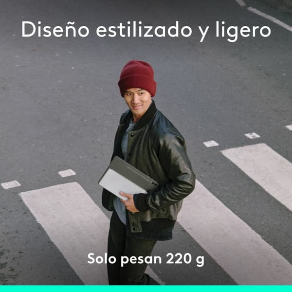 Tastatur Logitech 920-012974 Hvid Grå QWERTY