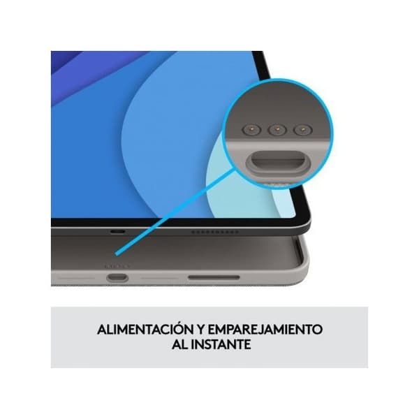 Trådlöst tangentbord - Logitech - 920-010211 - Bakgrundsbelyst - Kompatibel med iPadOS - QWERTY Spanska