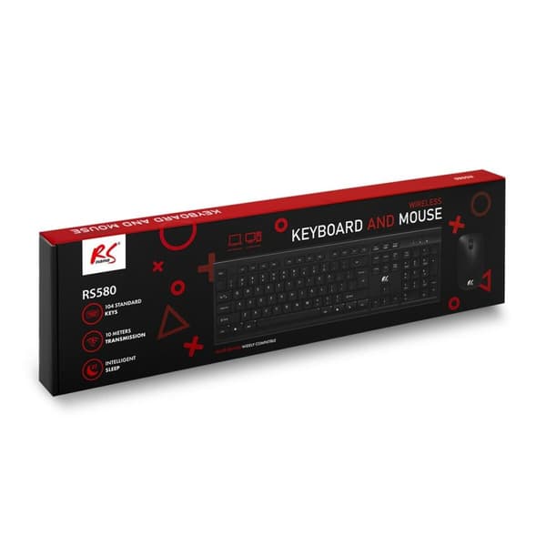 Tastatur og mus Nano RS RS580 Sort