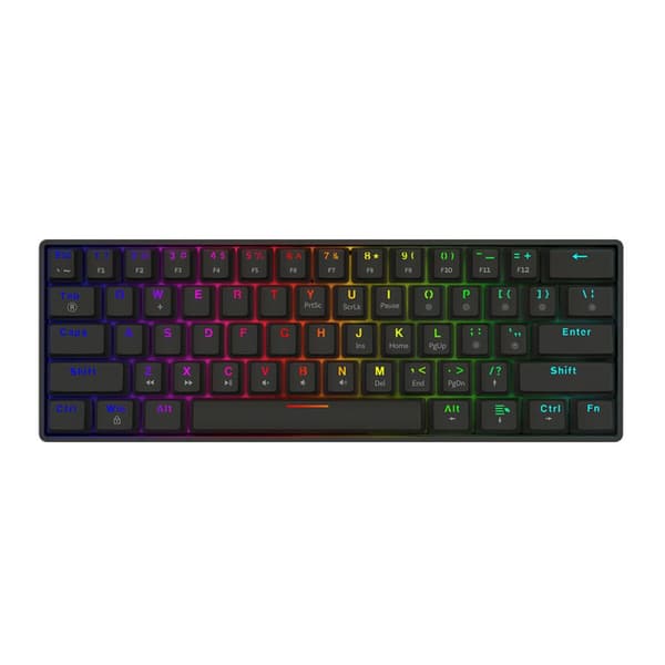 Tangentbord Savio BLACKOUT X2 PEACH Svart Qwerty US Svart