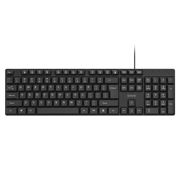 Tangentbord Savio KB-01 Svart Svart