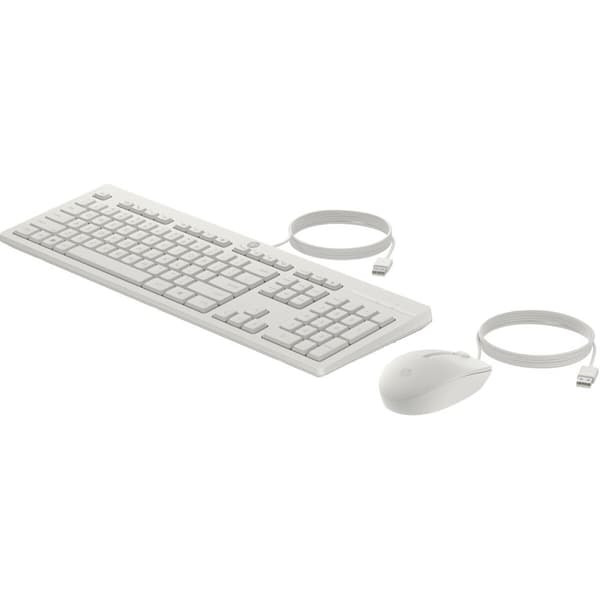 Tastatur og mus HP 86J24AA Hvid