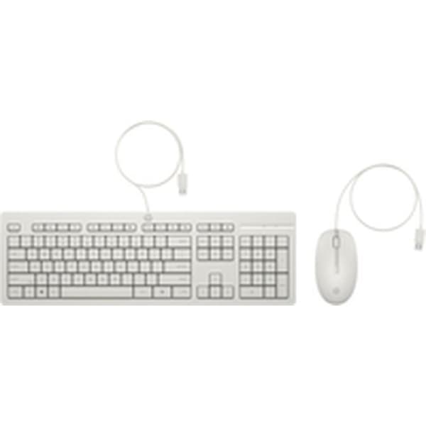 Tastatur og mus HP 86J24AA Hvid