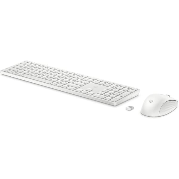 Tangentbord och Mus HP 860P8AA Vit Qwerty US Vit