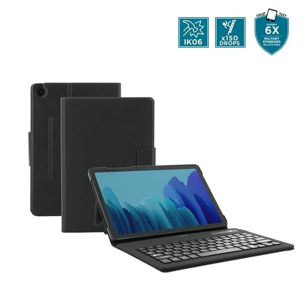 Skyddsskal för Samsung Galaxy Tab A9+ 11" - Stötsäkert fodral med Bluetooth AZERTY-tangentbord - MOBILIS