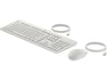 Miniatyrbild 4 av 5: HP 225 trådad mus- och tangentbordskombination, Fullstor (100 %), Kabel, USB, Vit, Mus inkluderad