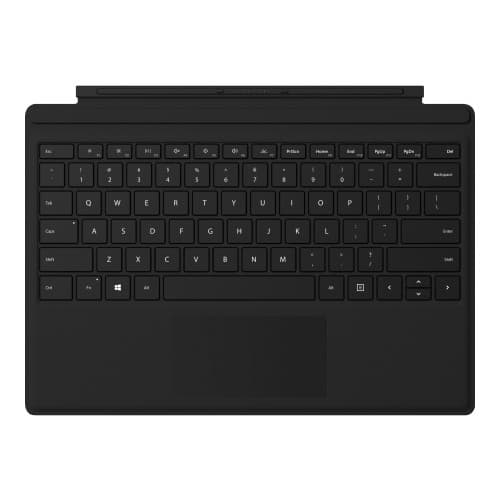 Microsoft Surface Pro Type Cover with Fingerprint ID - tangentbord - med pekdyna, accelerometer - italiensk - svart Inmatningsenhet
