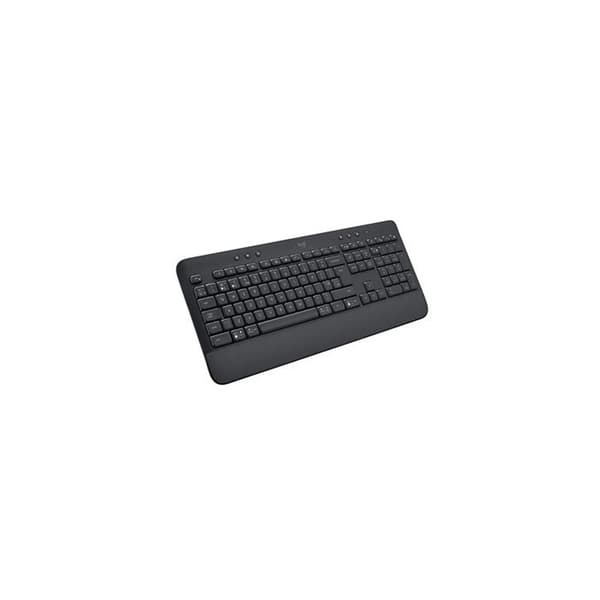 Clavier Logitech Signature K650, trådlös ergonomisk hel med handledsstöd QWERTY - Grafit grafit