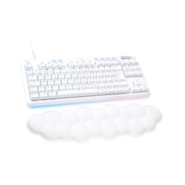 Gaming Tangentbord/ OR: Speltangentbord Logitech G713 Qwerty Spanska QWERTY Vit