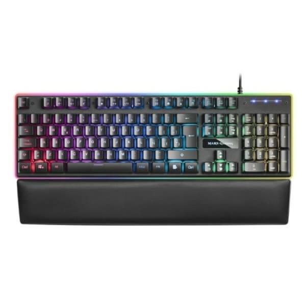Gaming Tangentbord/ OR: Speltangentbord Mars Gaming MK320ES RGB USB Svart