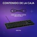 Miniatyrbillede 4 af 11: Tastatur og mus Logitech 920-012891 Sort Spansk qwerty
