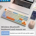 Miniatyrbild 2 av 2: Trådlöst Bluetooth-tangentbord, 87-tangents layout, Bluetooth dubbel läge, PBT-tangenter,Blåbärsset
