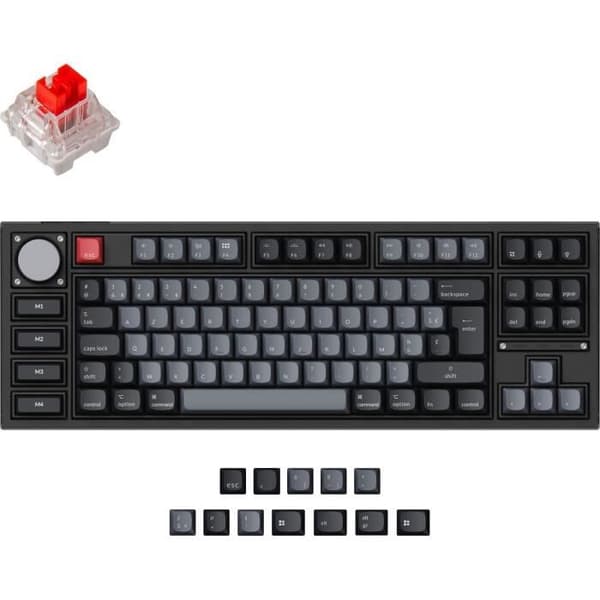 Mekaniskt speltangentbord - Röd mekanisk switch - KEYCHRON Q3 Pro SE - ANSI - RGB-bakgrundsbelysning