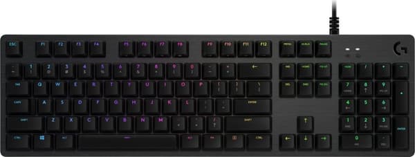 Logitech G512 Carbon – Mekaniskt Gamingtangentbord – Romer-G Linear – RGB – Nordisk Layout – USB-passthrough Svart