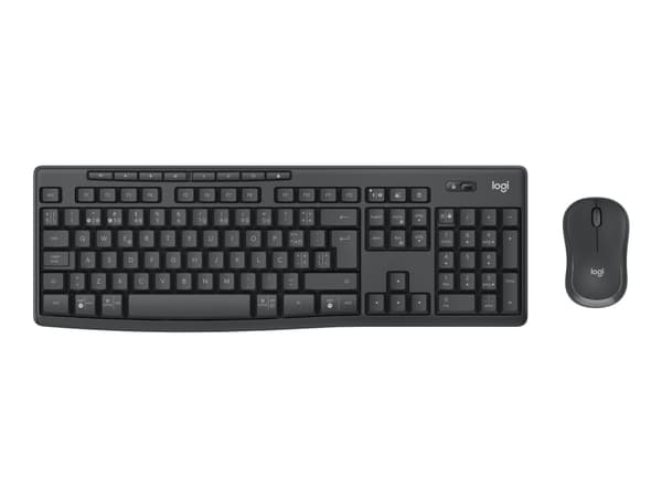 Logitech MK370 Combo for Business - Tastatur- og mussett - trådløs - Bluetooth LE - QWERTY - Portugisisk - grafitt