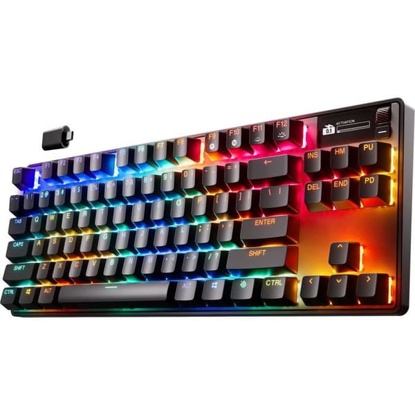 SteelSeries Apex Pro TKL Wireless Gen 3 - HyperMagnetic Gaming Tangentbord - OmniPoint 3.0 Tillbehör - Justerbar Aktivering