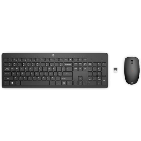 Tangentbord och Mus HP 18H24AA#ABE Svart QWERTY Qwerty US Svart