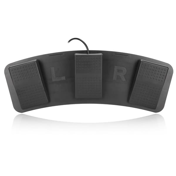 USB-pedal med trippelfotsomkopplare Multifunktionell mekanisk omkopplarpedal för att spela spelfabrikstestning
