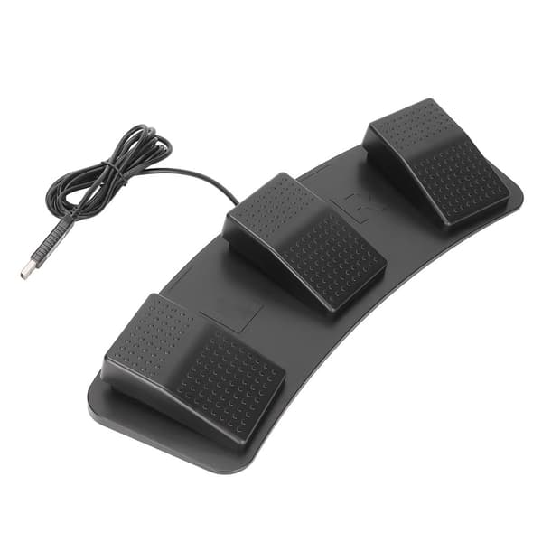 USB-pedal med trippelfotsomkopplare Multifunktionell mekanisk omkopplarpedal för att spela spelfabrikstestning