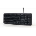 Miniatyrbillede 3 af 8: Tastatur GEMBIRD KB-U-103-RU Sort Monochrome Engelsk Russisk QWERTY