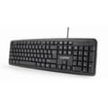 Miniatyrbillede 6 af 8: Tastatur GEMBIRD KB-U-103-RU Sort Monochrome Engelsk Russisk QWERTY