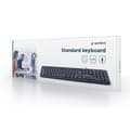 Miniatyrbillede 8 af 8: Tastatur GEMBIRD KB-U-103-RU Sort Monochrome Engelsk Russisk QWERTY