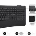 Miniatyrbillede 2 af 5: Tastatur og mus Subblim SUBKBC-DCOPW2 Sort