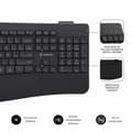 Miniatyrbillede 9 af 11: Tastatur og mus Subblim SUBKBC-DCOPW2 Sort Spansk qwerty