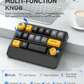 Miniatyrbillede 5 af 9: INF RGB Trådløst Mekanisk Gaming Tastatur med Makroer og Volumenkontrol Sort+gul