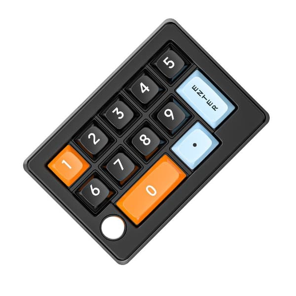 INF Trådlöst RGB Mekaniskt Mini Speltangentbord XSX-W908 - Anpassningsbara Makron, Tri-Mode Anslutning Svart
