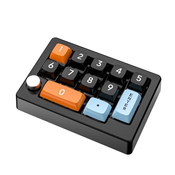 INF Trådlöst RGB Mekaniskt Mini Speltangentbord XSX-W908 - Anpassningsbara Makron, Tri-Mode Anslutning Svart