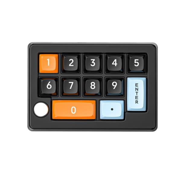INF Trådlöst RGB Mekaniskt Mini Speltangentbord XSX-W908 - Anpassningsbara Makron, Tri-Mode Anslutning Svart