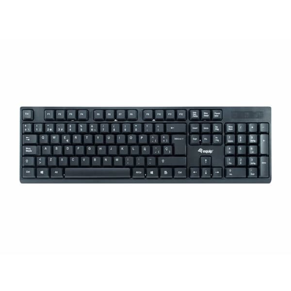 Tangentbord Equip 245221 Svart Qwerty Spanska spanska