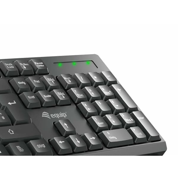 Tangentbord Equip 245221 Svart Qwerty Spanska spanska