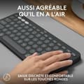 Miniatyrbillede 2 af 6: Bluetooth keyboard med tabletstøtte Logitech K380 Fransk Grå Grafit Mørkegrå AZERTY