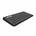 Miniatyrbillede 1 af 6: Bluetooth keyboard med tabletstøtte Logitech K380 Fransk Grå Grafit Mørkegrå AZERTY