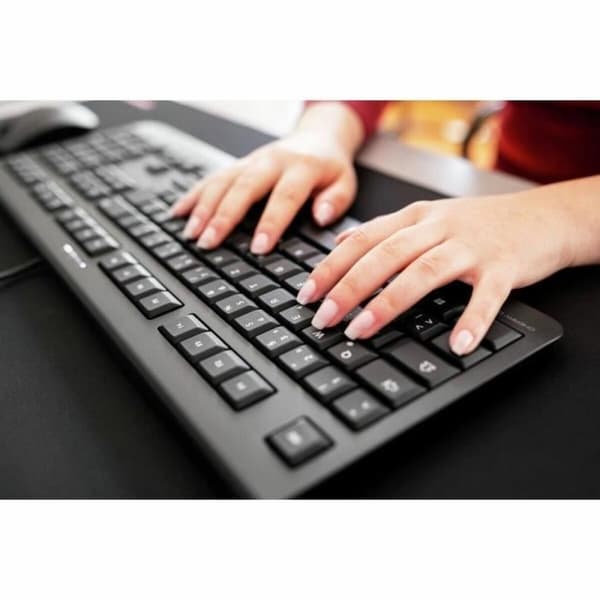 Fransk tastatur Cherry Spansk qwerty Sort
