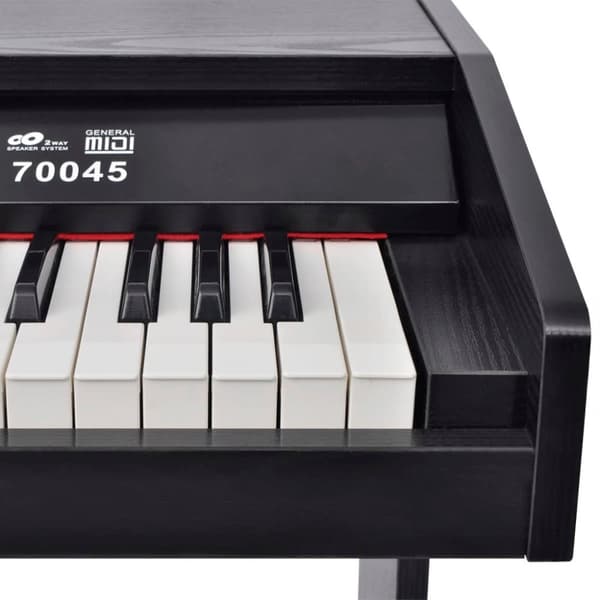 vidaXL digitalt piano med pedaler 88 tangenter sort melaminbræt