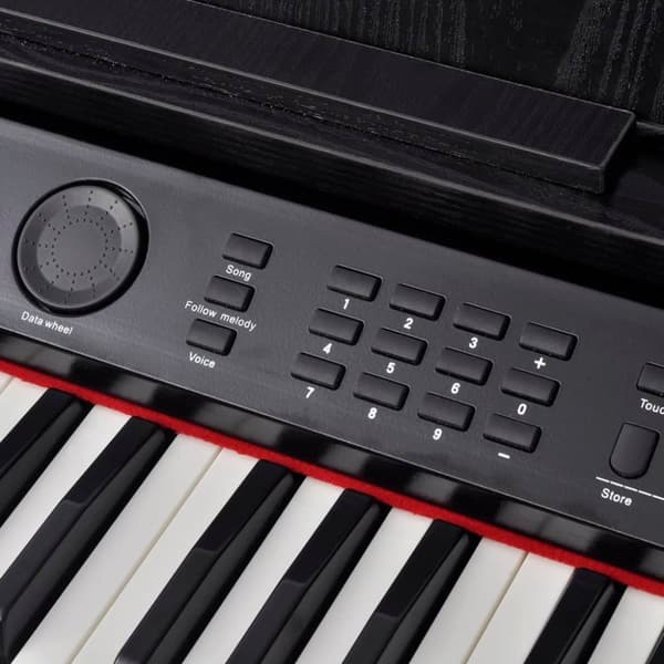 vidaXL digitalt piano med pedaler 88 tangenter sort melaminbræt