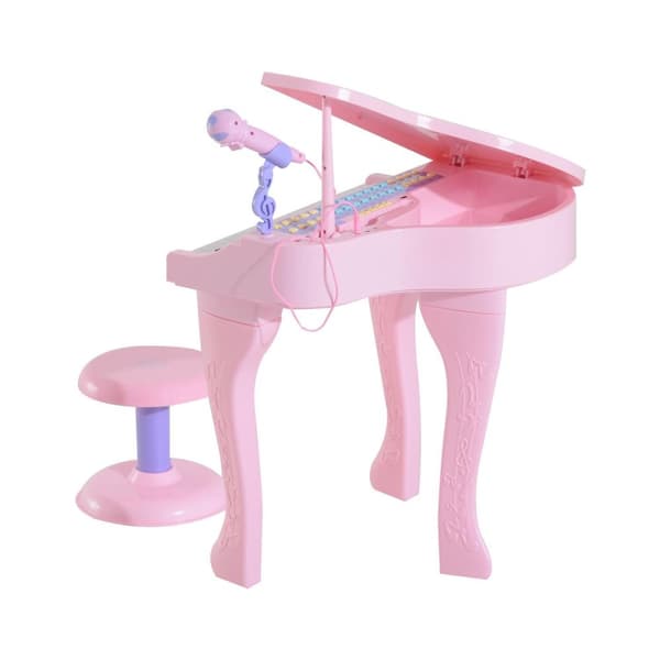 Rootz pianomusikinstrument för barn - Rosa - Abs - 18,89 cm x 15,35 cm x 27,16 cm