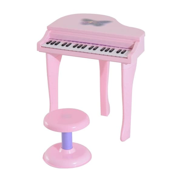 Rootz pianomusikinstrument för barn - Rosa - Abs - 18,89 cm x 15,35 cm x 27,16 cm
