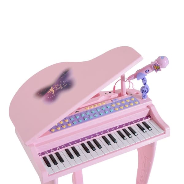 Rootz pianomusikinstrument för barn - Rosa - Abs - 18,89 cm x 15,35 cm x 27,16 cm