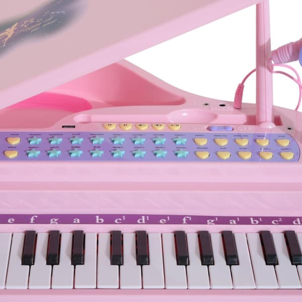 Rootz pianomusikinstrument för barn - Rosa - Abs - 18,89 cm x 15,35 cm x 27,16 cm