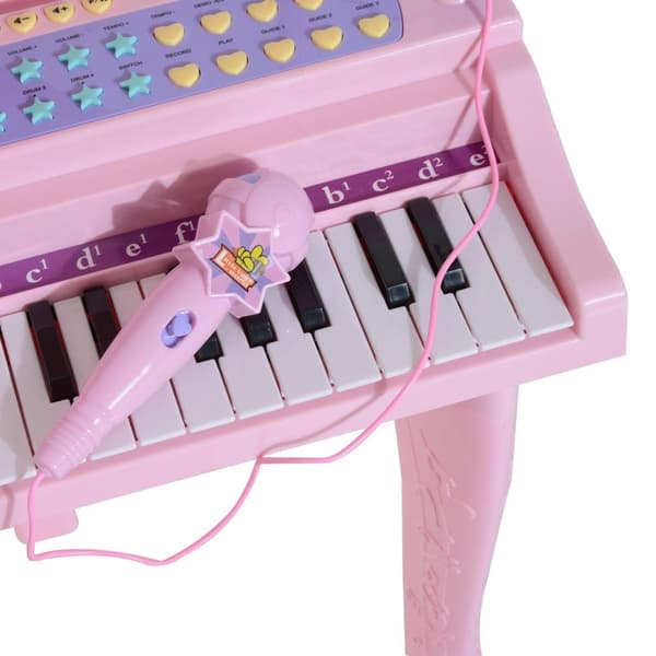 Rootz pianomusikinstrument för barn - Rosa - Abs - 18,89 cm x 15,35 cm x 27,16 cm