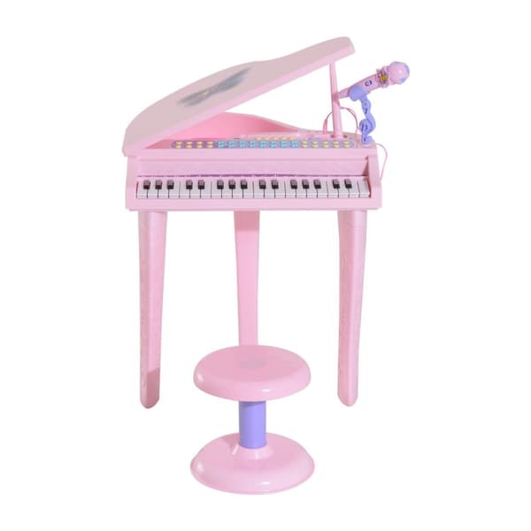 Rootz pianomusikinstrument för barn - Rosa - Abs - 18,89 cm x 15,35 cm x 27,16 cm