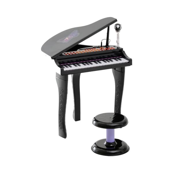 Rootz børneklavermusikinstrument - sort - abs - 18,89 cm x 15,35 cm x 27,16 cm