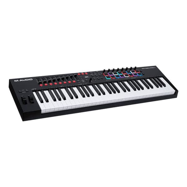 USB/MIDI klaviatur - M-AUDIO - OXYGENPRO61 - 61 tangenter - RGB pads - Programmerbar aftertouch