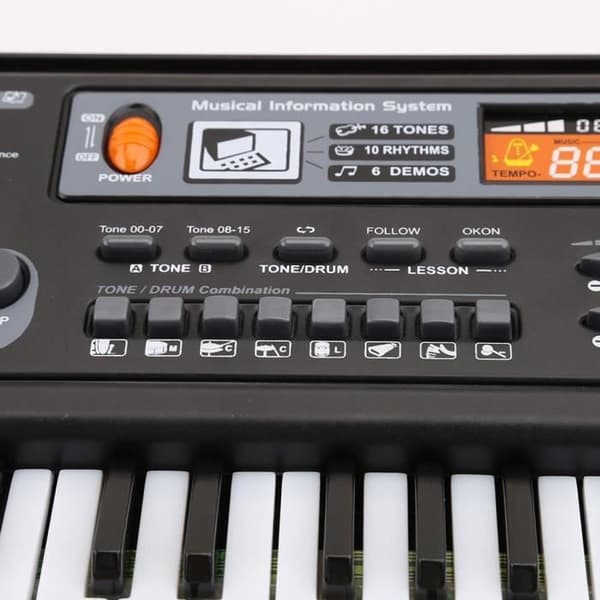 61 tangenter med mikrofon Elektronisk orgel Piano Keyboard Leksaker Pedagogiska leksaker Present