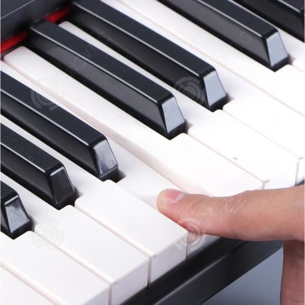 INN Multifunktions elektroniskt piano med 61 tangenter, mikrofon, mikrofon, elpiano, musikinstrumentleksaker för barn